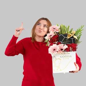 Flowers and Godiva