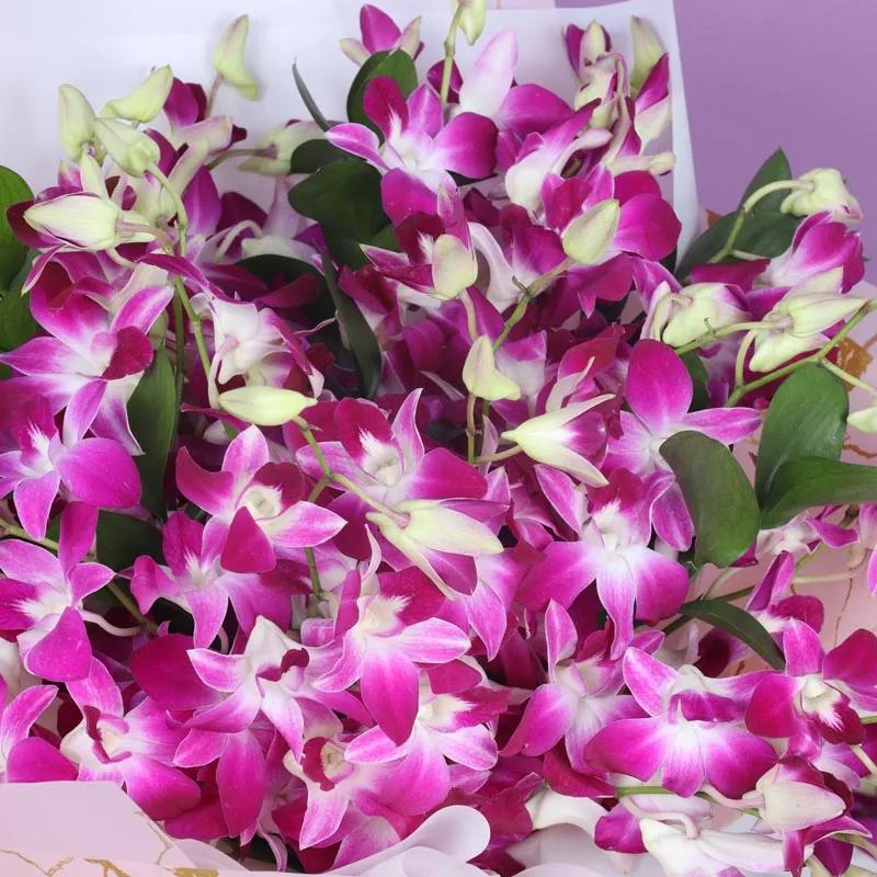 15 Purple Orchid Love Bouquet