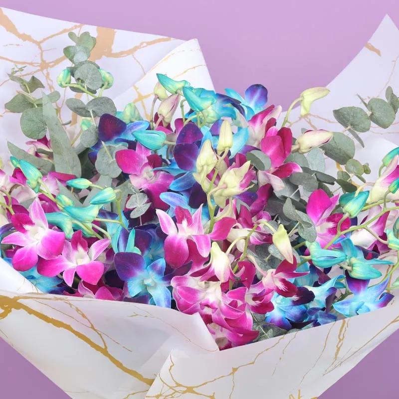 21 Purple and Blue Flower Bouquet