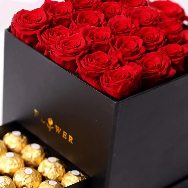 25 Red Roses Love Box