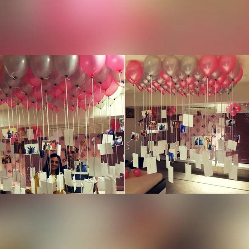 50 Personalised Helium Balloons Decor