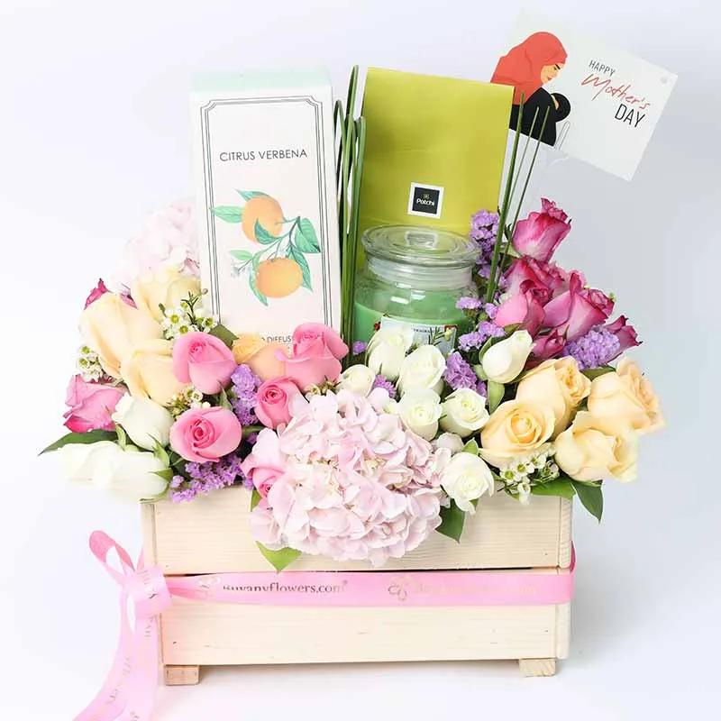 Abundance Flower Hamper for Mothers Day