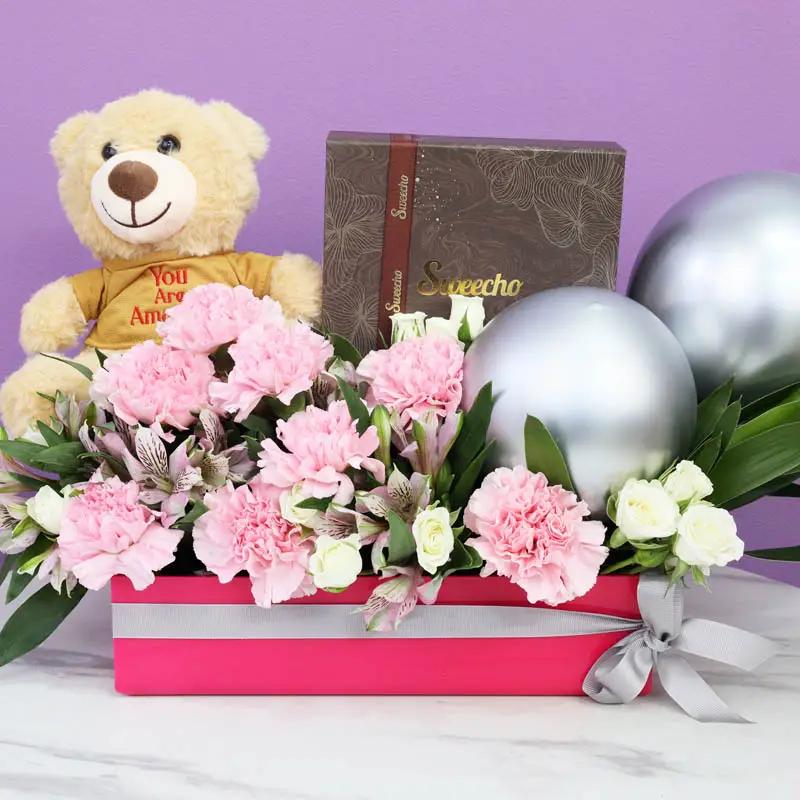Amazing Pink Flower Hamper