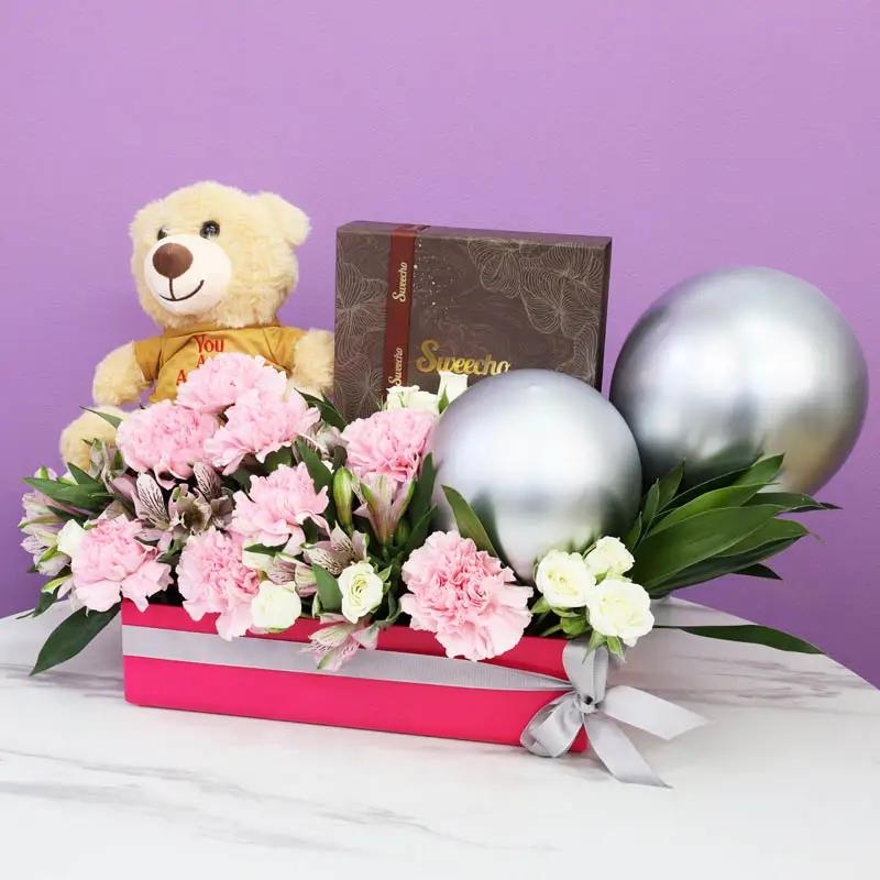 Amazing Pink Flower Hamper
