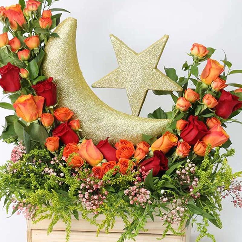Auspicious Floral Wishes Orange