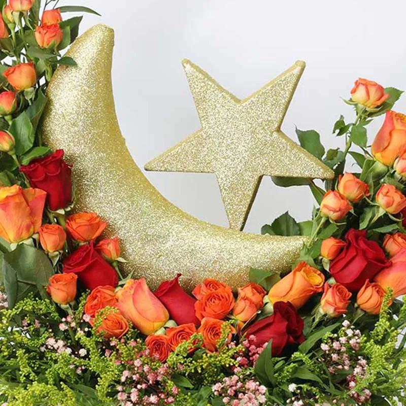 Auspicious Floral Wishes Orange