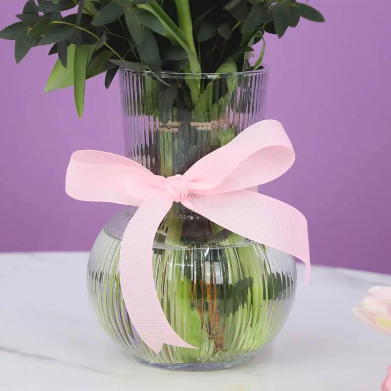 Belle 11 Pink Tulips Vase