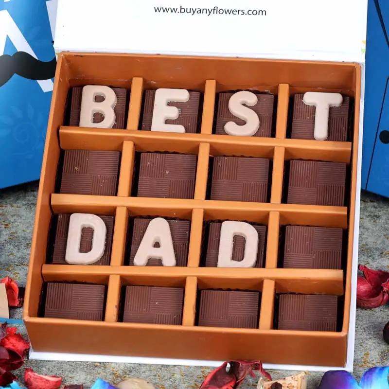 Best Dad Chocolates 16 Pcs By Sweecho