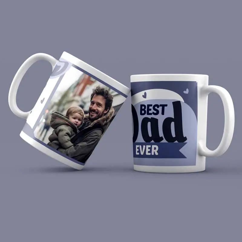 Best Dad Ever Personalised Image Mug