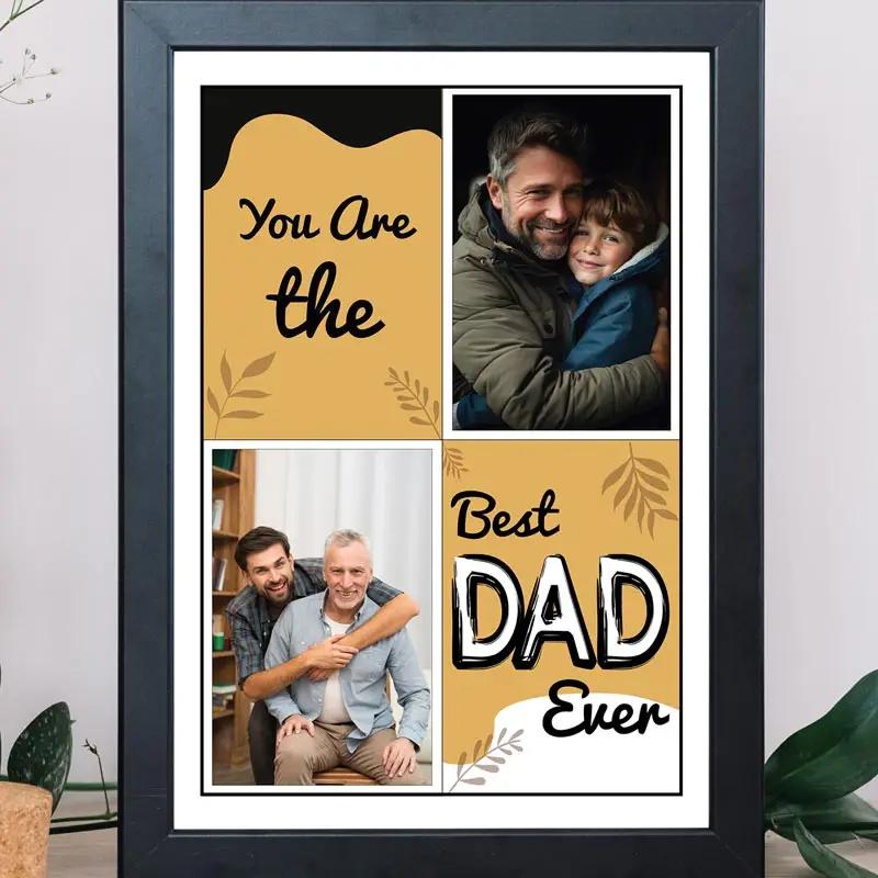 Best Dad Ever Personalised Photo Frame