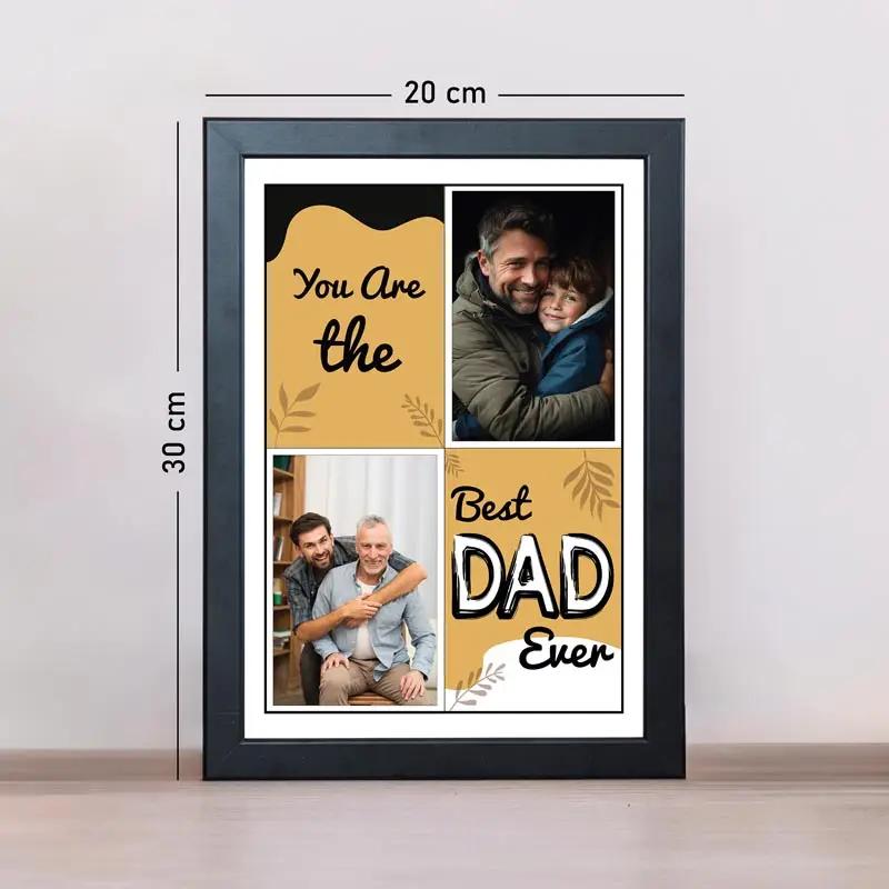 Best Dad Ever Personalised Photo Frame
