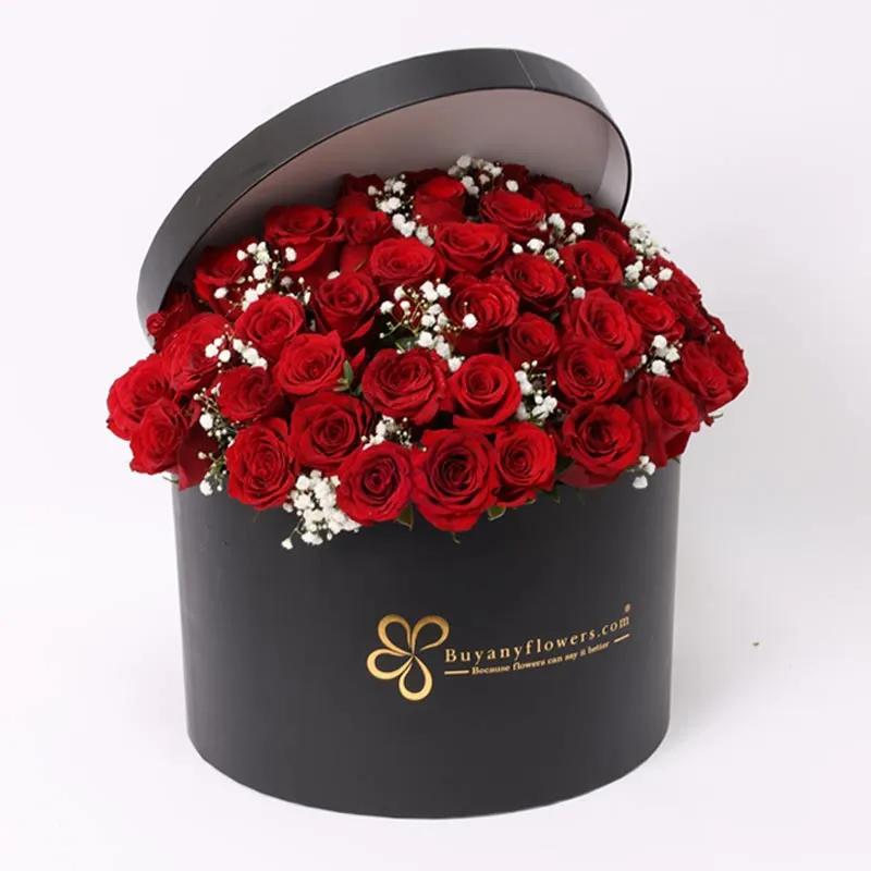 Black Box Full of Love 41 Red Roses