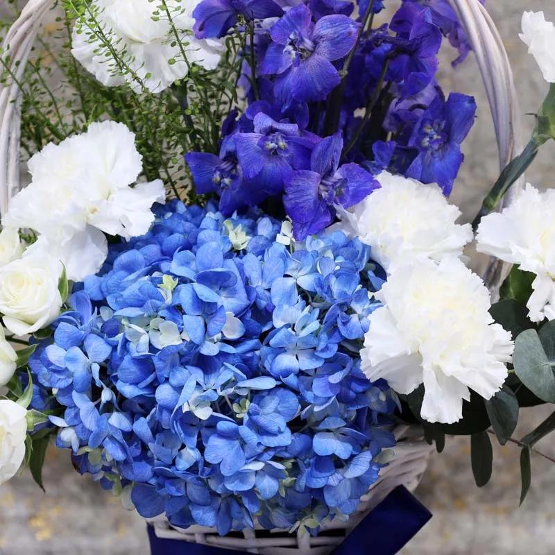Blue Serenity Flower Basket