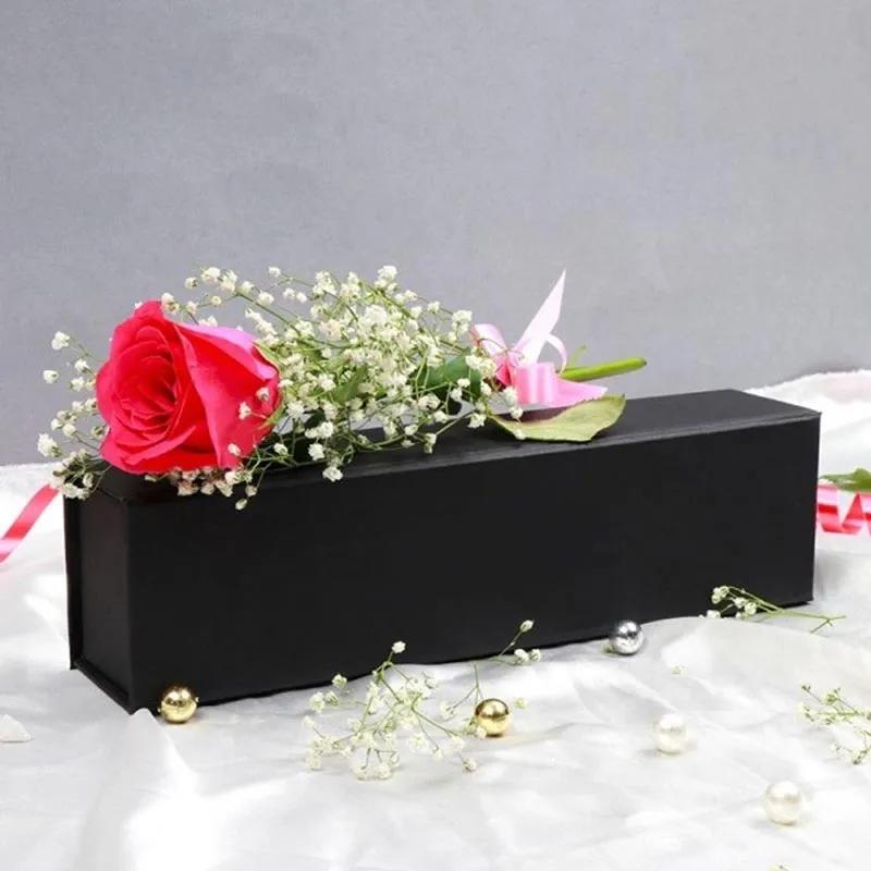 Box of Love Single Dark Pink Rose