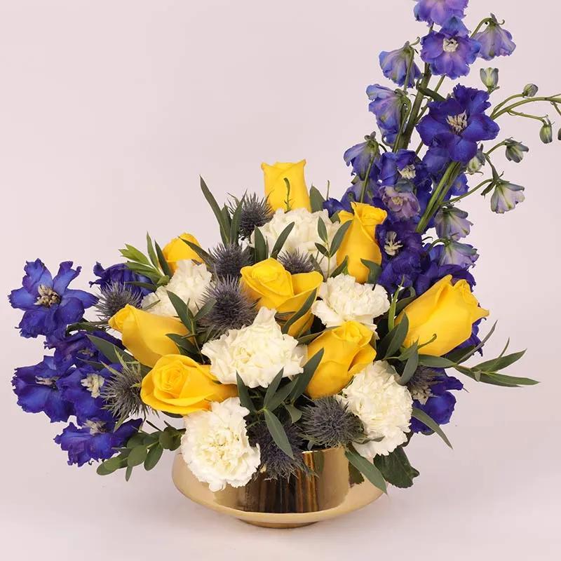 Bright Sky Flower Arrangement
