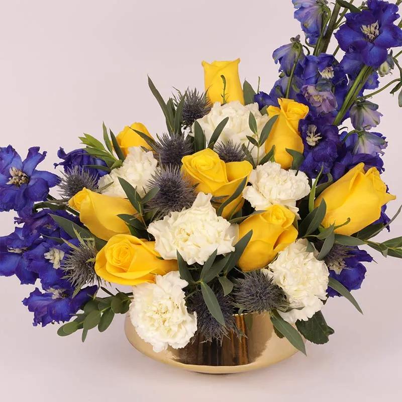 Bright Sky Flower Arrangement