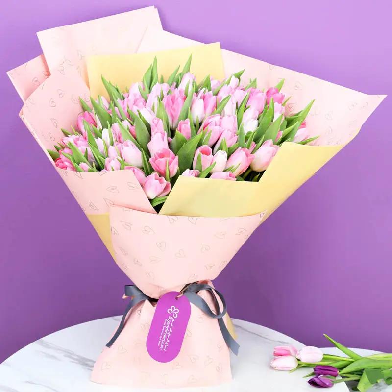 Candy 101 Pink and White Tulips Bouquet