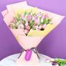 Candy 101 Pink and White Tulips Bouquet