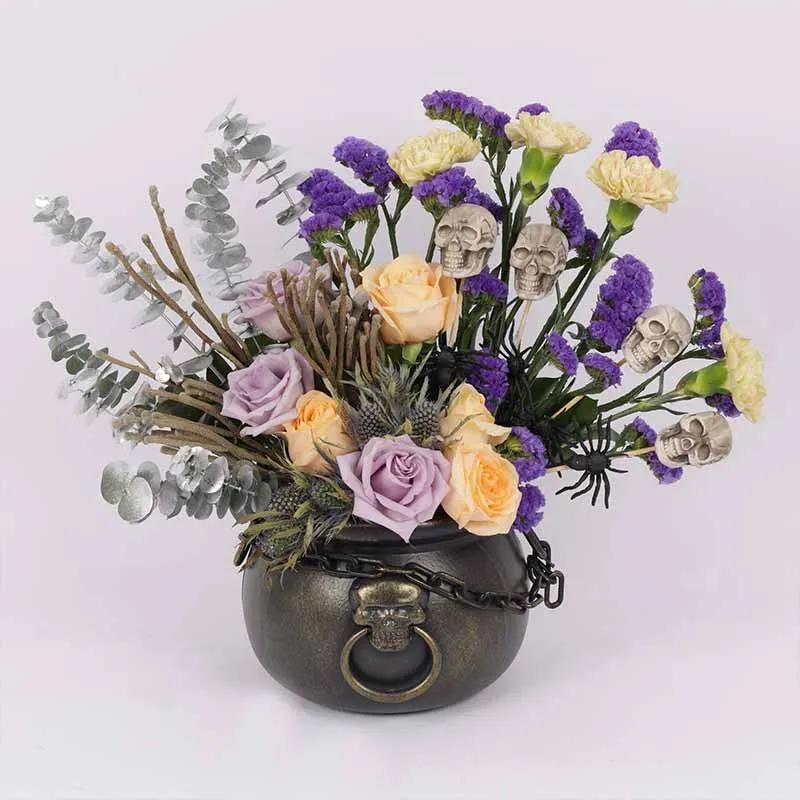 Cauldron Flower Arrangement