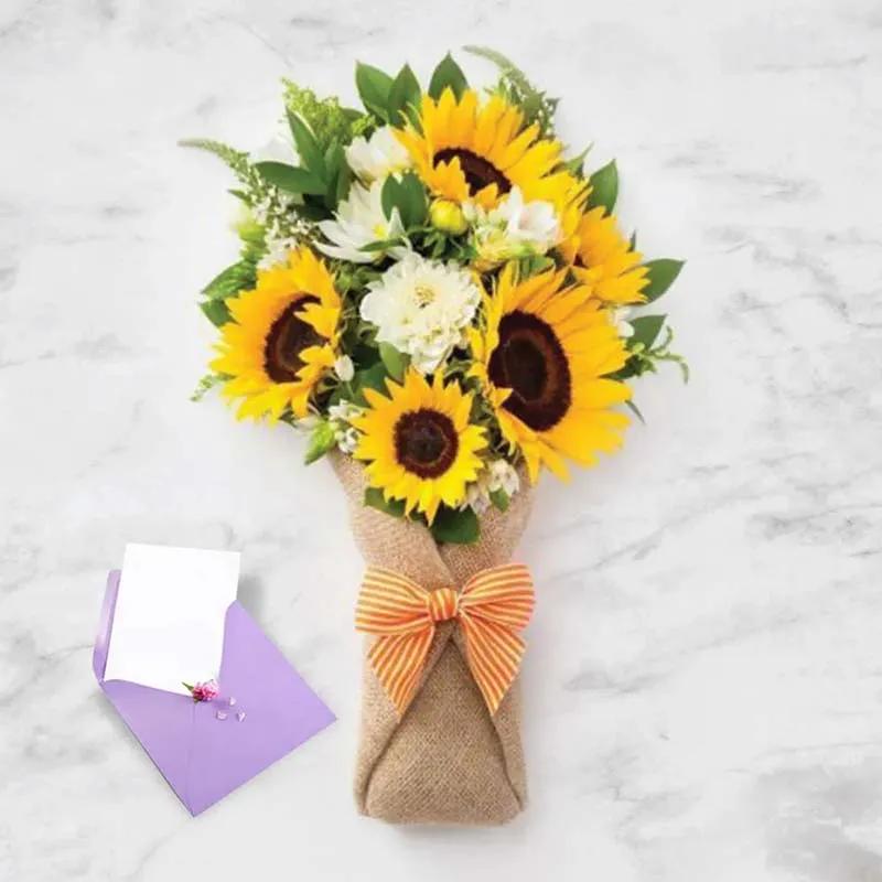 Celebration Bouquet and Greeting Card