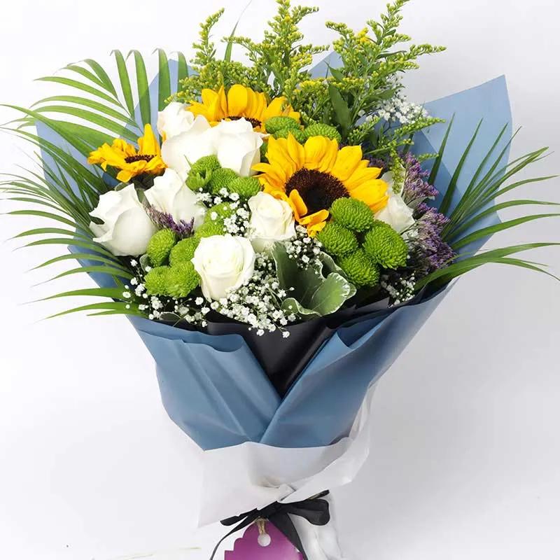 Charisma Sunflowers and Roses Bouquet