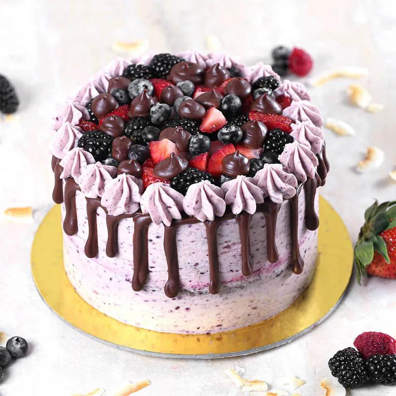 Chocolate Berries Cake 4 Portion