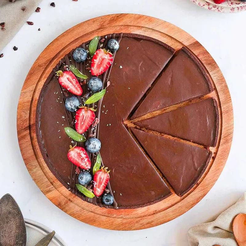Chocolate Berry Tart 8 Portion