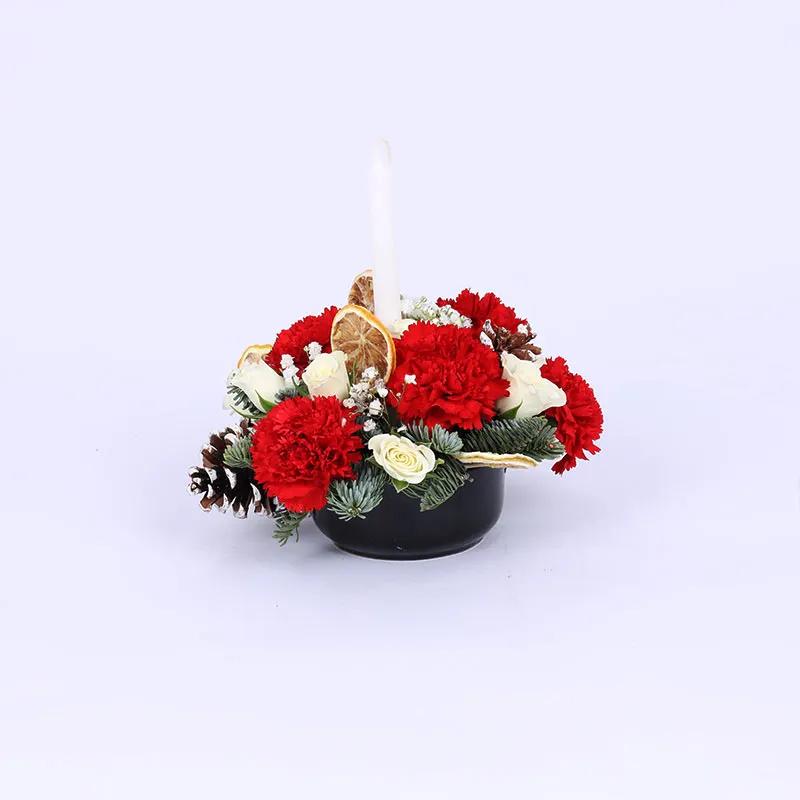 Christmas Table Centerpiece Green Mini