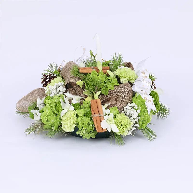 Christmas Table Centerpiece Green