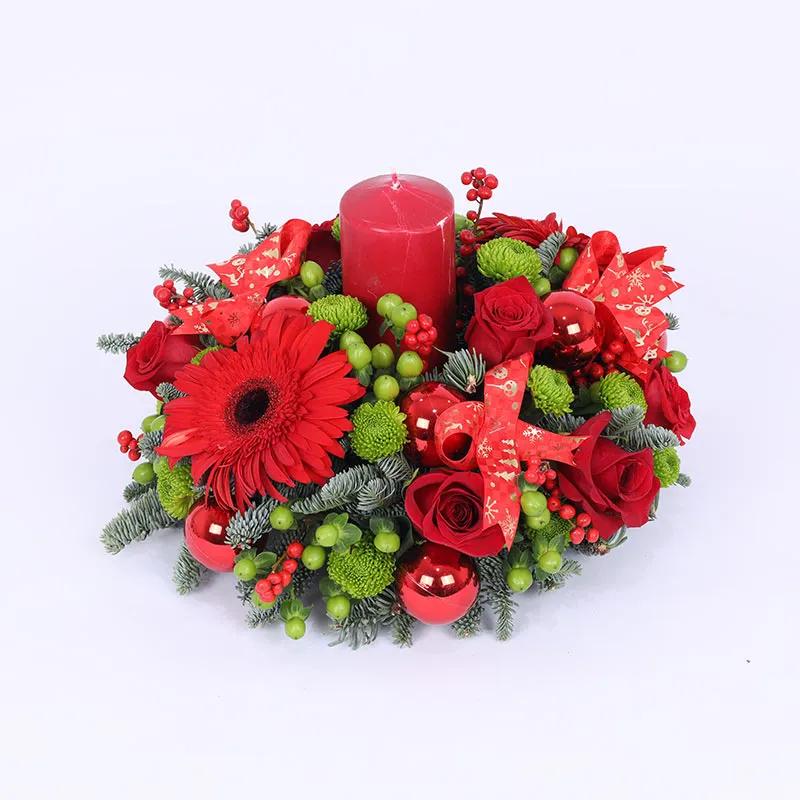 Christmas Table Centerpiece Red