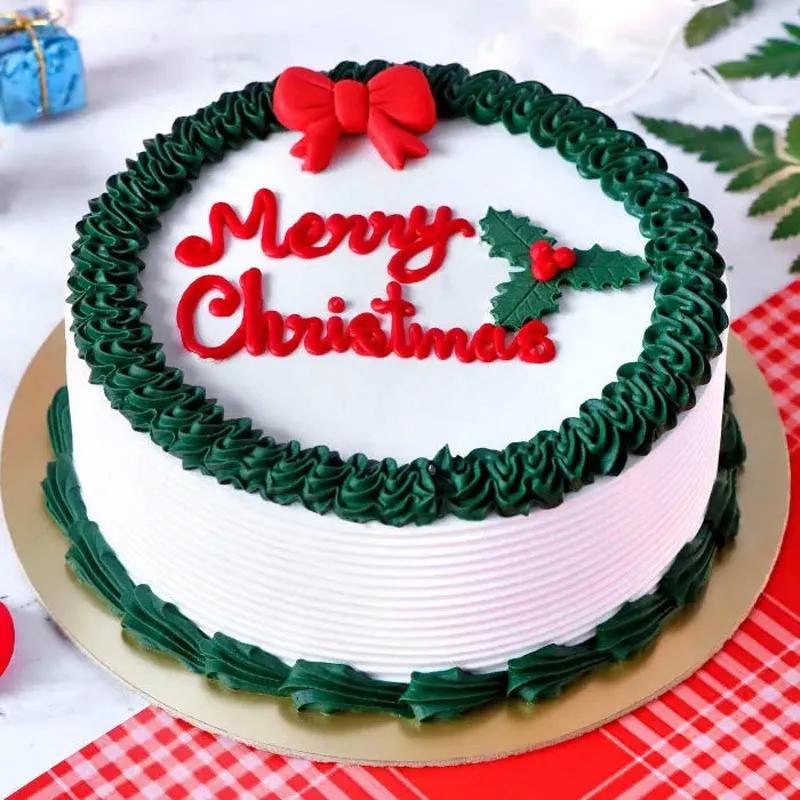 Christmas Vanilla Cake 4 Portion