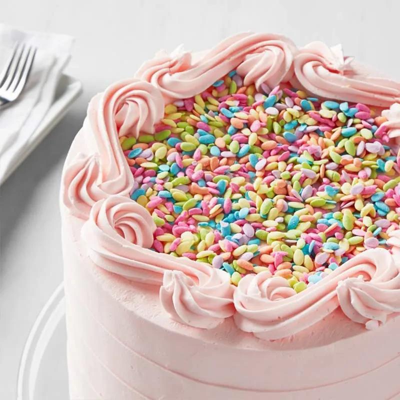 Confetti Strawberry Cake 8 Portion