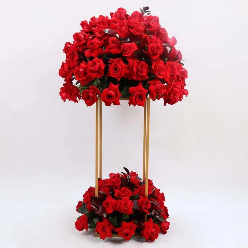 Crimson 101 Red Roses Flower Stand