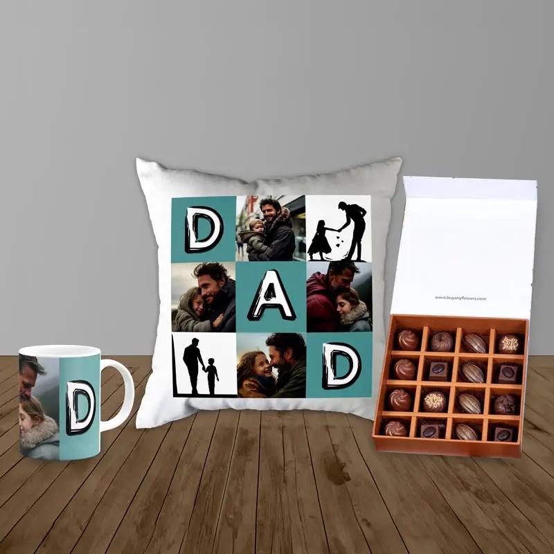 Cushion Mug and Chocolate Trio