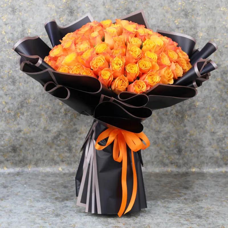 Dawn 101 Orange Roses Bouquet
