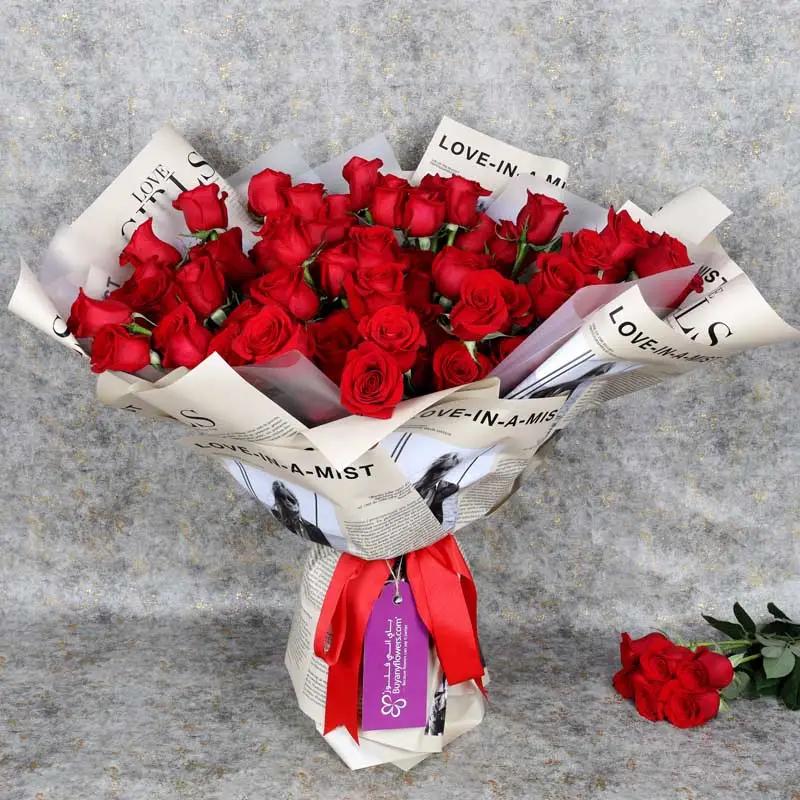Deep Emotions 101 Red Roses Bouquet