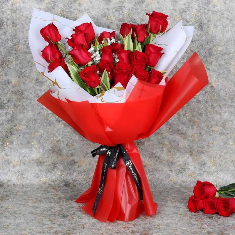 Deep Emotions 21 Red Roses Bouquet