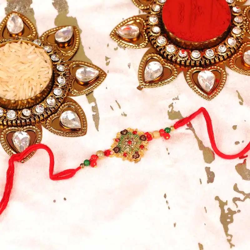 Designer Rakhi with Cashews and Almonds