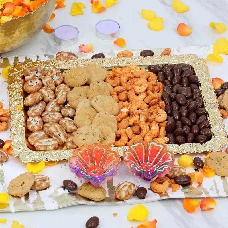 Diwali Savory and Sweet Tray