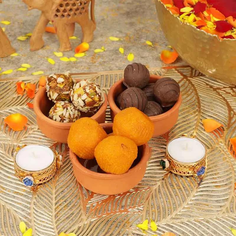 Diwali Sweets and Chocolates Platter