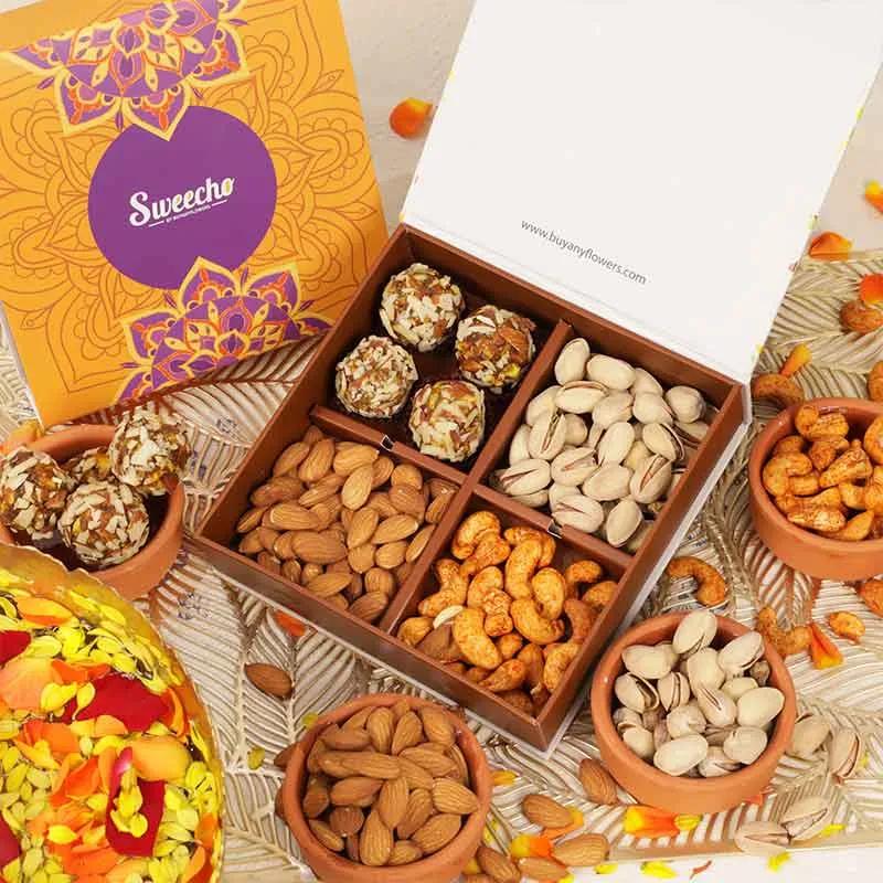 Diwali Sweets and Nuts Gift Box