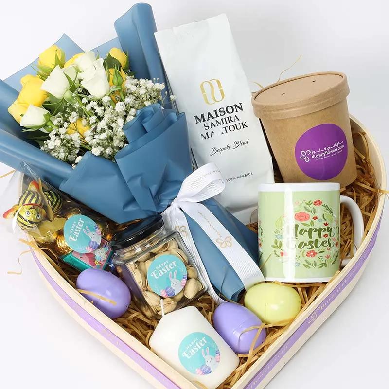 Easter Wishes Coffee and Snack Hamper