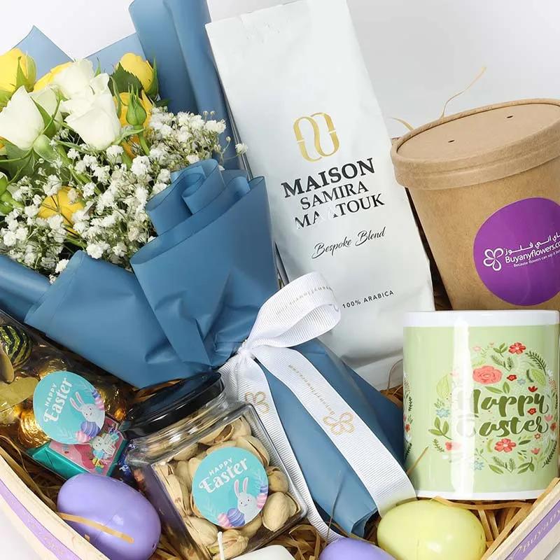 Easter Wishes Coffee and Snack Hamper
