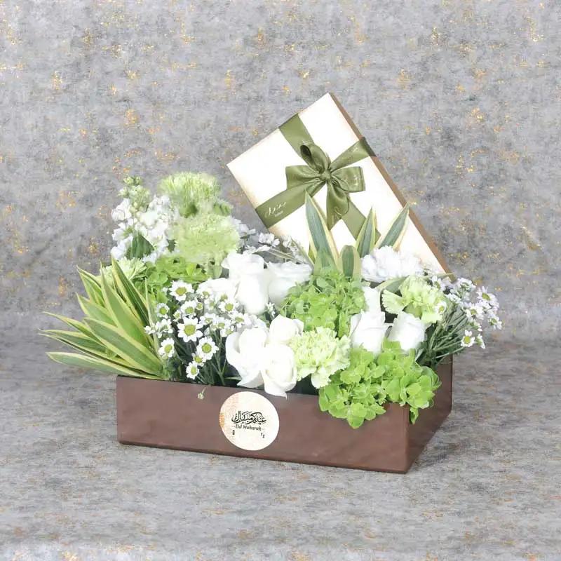 Eid Floral Hamper Brown