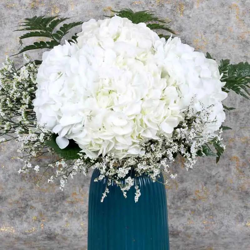 Elegant White Hydrangea Arrangement