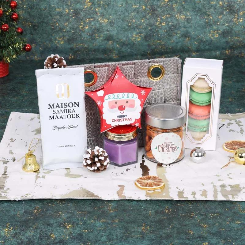 Enjoy Christmas with Coffee Gift Basket