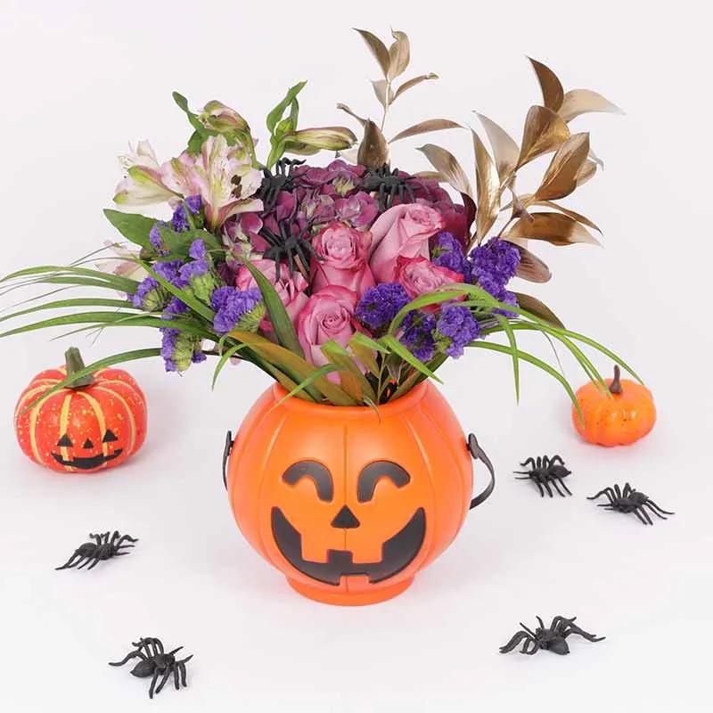 Evil Pumpkin Floral Arrangement
