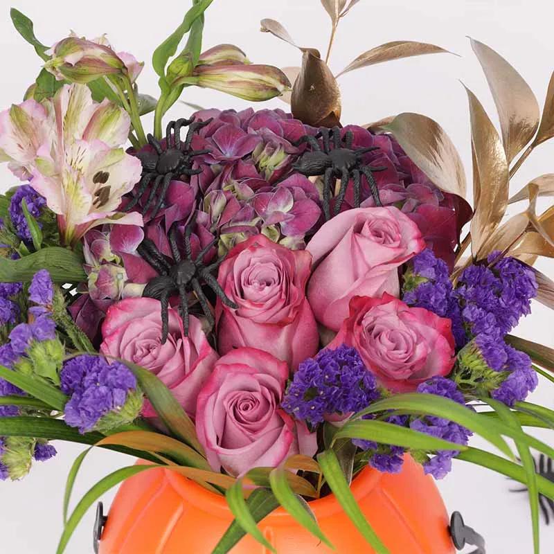 Evil Pumpkin Floral Arrangement