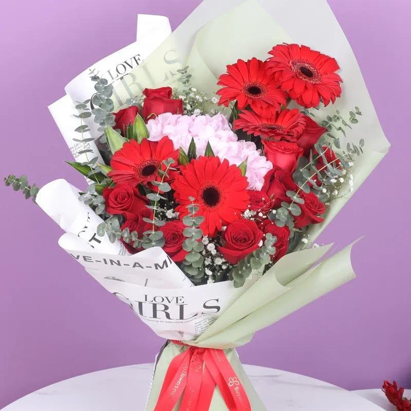 Expression of Red Flower Bouquet