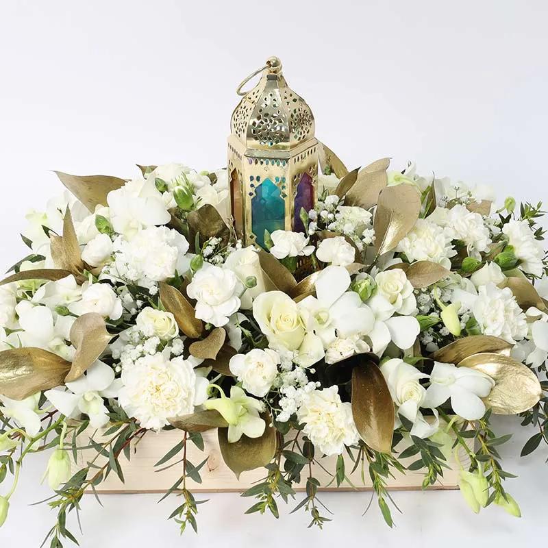 Feast Lantern Table Arrangement